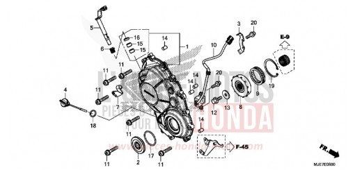 PANNEAU CARTER-MOTEUR D. CBR650FAJ de 2018